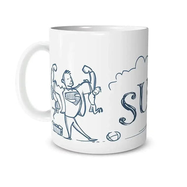 Tazza Felice Super Papà Personalizzata con Nome-Tazze Personalizzate-Lol T-shirt
