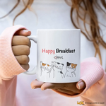 Tazza Happy Breakfast Cats-Tazze Personalizzate-Lol T-shirt