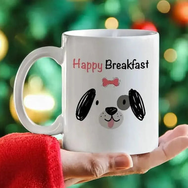 Tazza Happy Breakfast Dogs-Tazze Personalizzate-Lol T-shirt