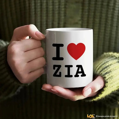 Tazza I Love Zio o Zia-Tazze Personalizzate-Lol T-shirt