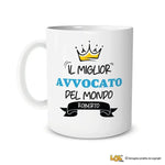 Tazza Il Miglior Avvocato Del Mondo Personalizzata con Nome-Tazze Personalizzate-Lol T-shirt