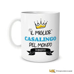 Tazza Il Miglior Casalingo Del Mondo Personalizzata con Nome-Tazze Personalizzate-Lol T-shirt