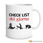 Tazza Kamasutra Divertente – Check List del Giorno – Idea Regalo Sexy per Coppie-Tazze Personalizzate-Lol T-shirt