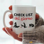 Tazza Kamasutra Divertente – Check List del Giorno – Idea Regalo Sexy per Coppie-Tazze Personalizzate-Lol T-shirt