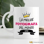 Tazza La Miglior Fotografa Del Mondo Personalizzata con Nome-Tazze Personalizzate-Lol T-shirt