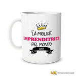 Tazza La Miglior Imprenditrice Del Mondo Personalizzata con Nome-Tazze Personalizzate-Lol T-shirt