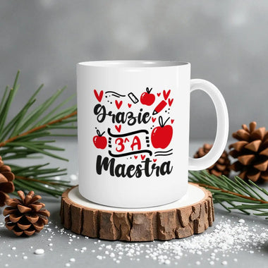 Tazza Grazie Maestra personalizzata