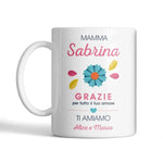 Tazza Mamma Grazie per Tutto il tuo Amore Personalizzata con Nome-Tazze Personalizzate-Lol T-shirt