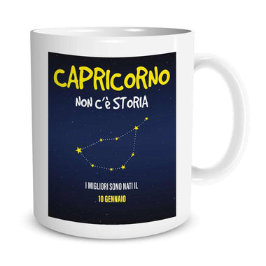 Tazza Oroscopo Segno Zodiacale Capricorno Con Data Personalizzata-Tazze Personalizzate-Lol T-shirt