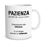 Tazza Pazienza Divertente-Tazze Personalizzate-Lol T-shirt