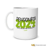 Tazza Pensionata Non è Più Un Mio Problema Personalizzata con Anno e Nome-Tazze Personalizzate-Lol T-shirt