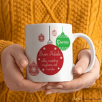 Tazza Personalizzata Buon Natale alla Maestra Migliore del Mondo-Tazze Personalizzate-Lol T-shirt