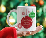 Tazza Personalizzata Buon Natale alla Maestra Migliore del Mondo-Tazze Personalizzate-Lol T-shirt