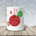 Tazza Personalizzata Buon Natale alla Maestra Migliore del Mondo-Tazze Personalizzate-Lol T-shirt