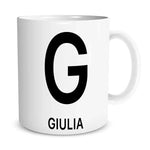 Tazza Personalizzata con iniziale e nome-Tazze Personalizzate-Lol T-shirt