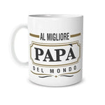 Tazza Personalizzata con Nome Al Miglior Papà Del Mondo-Tazze Personalizzate-Lol T-shirt