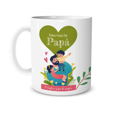 Tazza Personalizzata con Nome Felice Festa del Papà-Tazze Personalizzate-Lol T-shirt