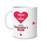 Tazza Personalizzata con Nomi Happy Valentine's Day-Tazze Personalizzate-Lol T-shirt