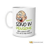 Tazza Sono in Pensione Ora l'unico Capo Che Ho è Mia Moglie Personalizzata con Nome-Tazze Personalizzate-Lol T-shirt