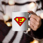 Tazza Superman con LETTERA A SCELTA-Tazze Personalizzate-Lol T-shirt