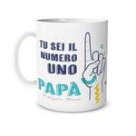 Tazza Tu Sei Il Numero Uno Papà Personalizzata con Nome-Tazze Personalizzate-Lol T-shirt