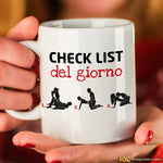 Tazza Kamasutra Divertente – Check List del Giorno – Idea Regalo Sexy per Coppie