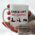 Tazza Kamasutra Divertente – Check List del Giorno – Idea Regalo Sexy per Coppie