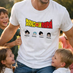 T-Shirt Uomo DragonPapà Personalizzata con Nomi dei Figli