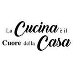 Adesivi per muro cucina - La cucina è il cuore della casa-Adesivi decorativi-Lol T-shirt