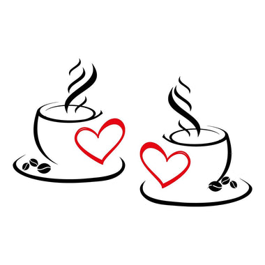 Amore Caffè Cucina-Adesivi decorativi-Lol T-shirt