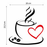 Amore Caffè Cucina-Adesivi decorativi-Lol T-shirt