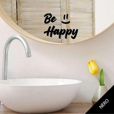 Be Happy-Adesivi decorativi-Lol T-shirt