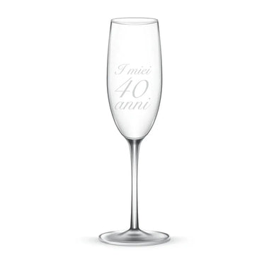 Bicchieri flûte Personalizzati I miei 40 anni-Bicchieri Flûte-Lol T-shirt