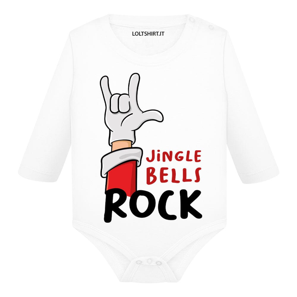 Lol T-Shirt Body per bimbi 3 mesi / Bianco Jingle Bells Rock
