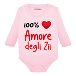 Body per Neonato 100% Amore degli zii-Body per bimbi-Lol T-shirt