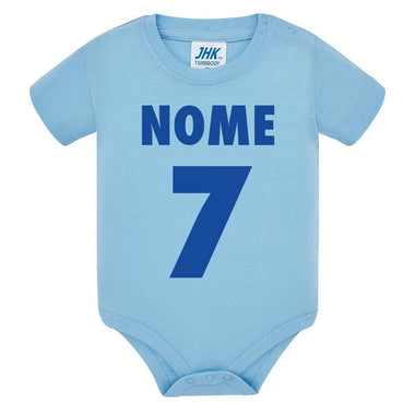 Body per Neonato Calcio (Nome e Numero Personalizzabili)-Body per bimbi-Lol T-shirt