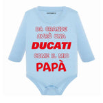 Body per Neonato Da grande avrò una ducati come il mio papà-Body per bimbi-Lol T-shirt
