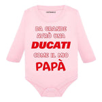Body per Neonato Da grande avrò una ducati come il mio papà-Body per bimbi-Lol T-shirt