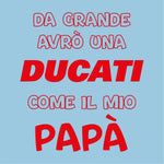 Body per Neonato Da grande avrò una ducati come il mio papà-Body per bimbi-Lol T-shirt