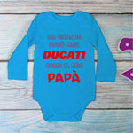 Body per Neonato Da grande avrò una ducati come il mio papà-Body per bimbi-Lol T-shirt