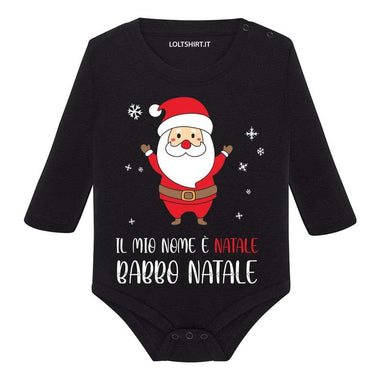 Body per Neonato Il mio nome è Natale, Babbo Natale-Body per bimbi-Lol T-shirt