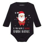 Body per Neonato Il mio nome è Natale, Babbo Natale-Body per bimbi-Lol T-shirt