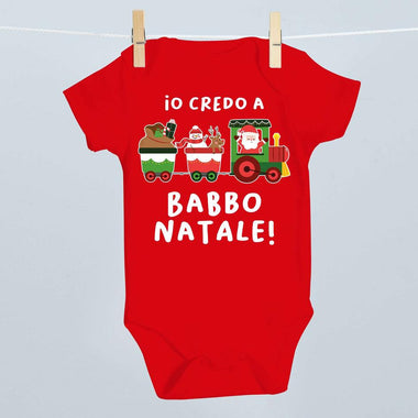 Body per Neonato Io credo a Babbo Natale-Body per bimbi-Lol T-shirt