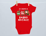 Body per Neonato Io credo a Babbo Natale-Body per bimbi-Lol T-shirt