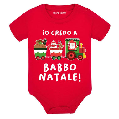 Body per Neonato Io credo a Babbo Natale-Body per bimbi-Lol T-shirt