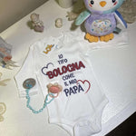 Body per Neonato Io tifo Bologna come il mio papà-Body per bimbi-Lol T-shirt