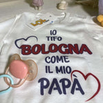 Body per Neonato Io tifo Bologna come il mio papà-Body per bimbi-Lol T-shirt
