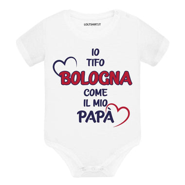 Body per Neonato Io tifo Bologna come il mio papà-Body per bimbi-Lol T-shirt