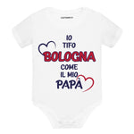 Body per Neonato Io tifo Bologna come il mio papà-Body per bimbi-Lol T-shirt