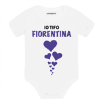 Body per Neonato Io tifo Fiorentina-Body per bimbi-Lol T-shirt